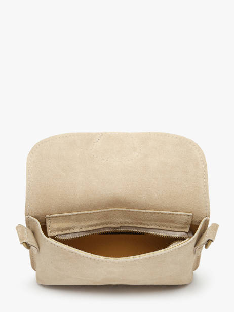 Sac Bandoulière Velvet Cuir Milano Beige velvet VE260612 vue secondaire 3