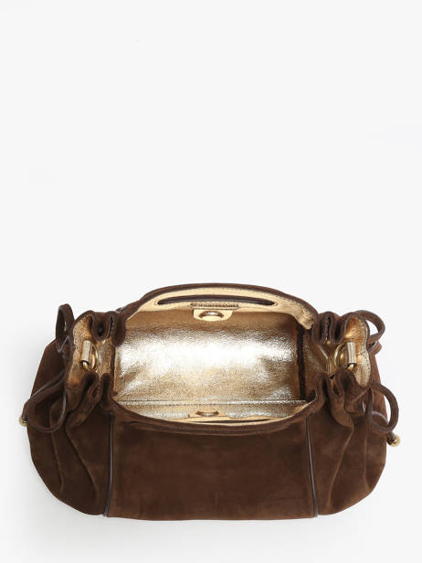 Sac Shopping Folk Light Cuir Gerard darel Marron folk light DCS08405 vue secondaire 3