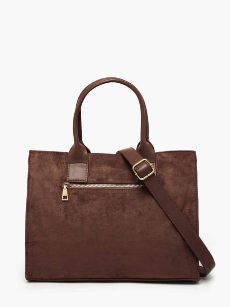 Sac Porté Main A4 Stud David jones Marron stud CM7868 vue secondaire 4