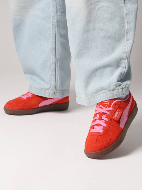 Sneakers En Cuir Puma Rouge women 39646372 vue secondaire 1