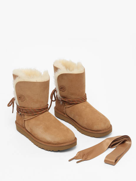 Bottines En Cuir Ugg Marron accessoires 1171530 vue secondaire 3