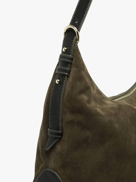 Sac Porté épaule Carrie En Cuir Daim Nathan baume Vert vogue 1 vue secondaire 3