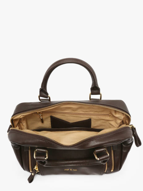 Sac Bandoulière Baby Macy Cuir Nat et nin Marron vintage BABYMACY vue secondaire 3