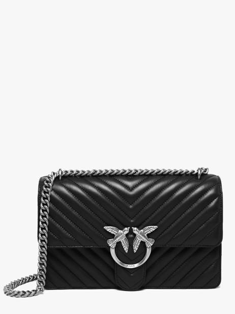 Shoulder Bag Love Bag Quilt Leather Pinko Black love bag quilt A0GK
