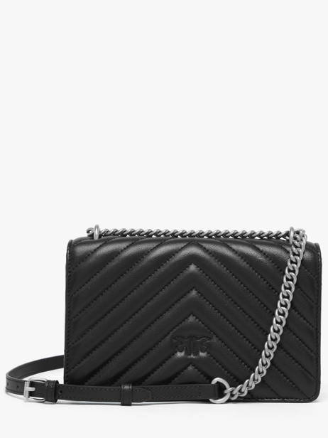 Sac Bandoulière Love Bag Quilt Cuir Pinko Noir love bag quilt A0GK vue secondaire 4