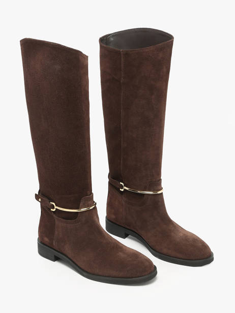 Bottes équestres En Croûte De Cuir The icona Marron accessoires EMMA65 vue secondaire 1