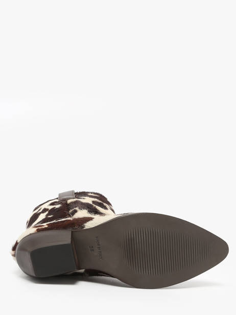 Santiags En Poils De Vache The icona Beige accessoires CISBOMA1 vue secondaire 4