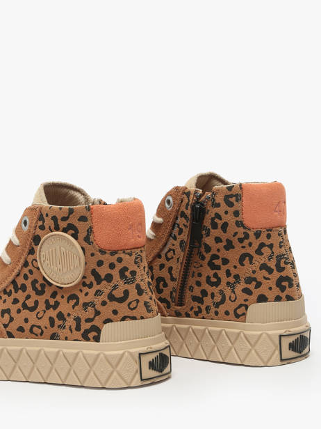 Sneakers En Cuir Palladium Marron accessoires 74320234 vue secondaire 2