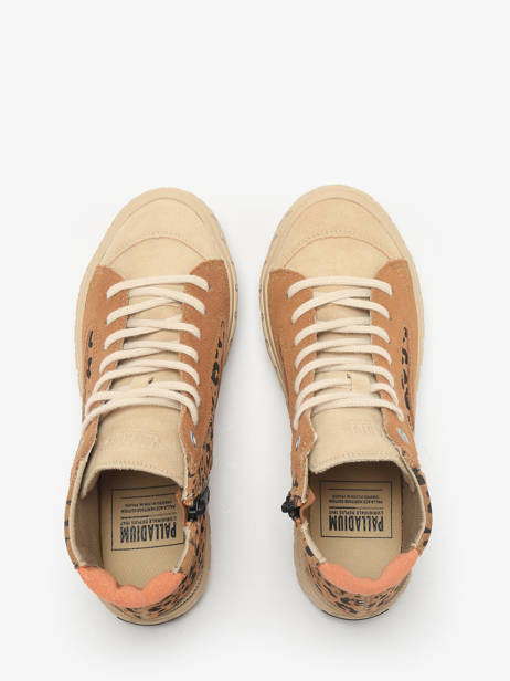 Sneakers En Cuir Palladium Marron accessoires 74320234 vue secondaire 3
