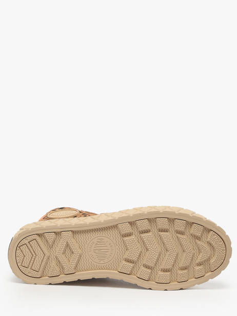 Sneakers En Cuir Palladium Marron accessoires 74320234 vue secondaire 4