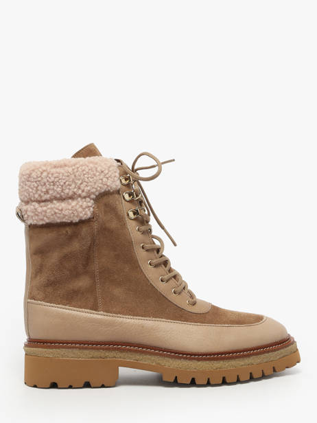 Bottines En Cuir Alpe Marron accessoires 54967109