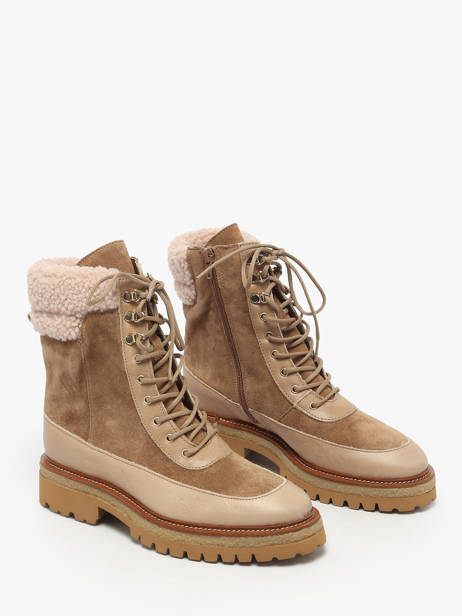 Bottines En Cuir Alpe Marron accessoires 54967109 vue secondaire 1