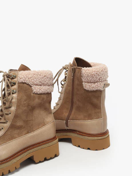 Bottines En Cuir Alpe Marron accessoires 54967109 vue secondaire 2
