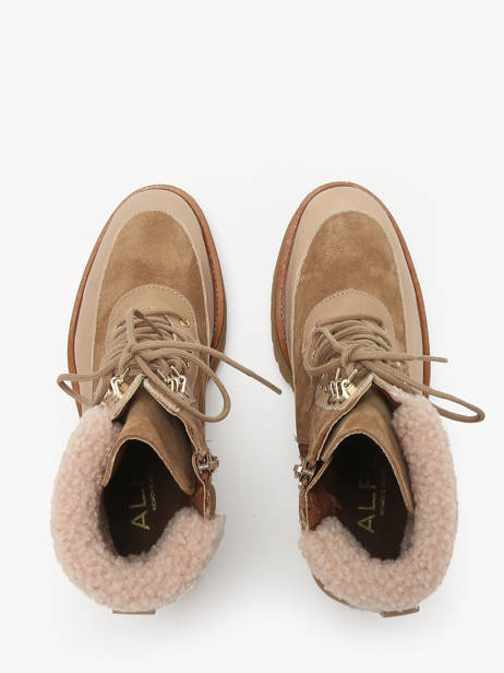 Bottines En Cuir Alpe Marron accessoires 54967109 vue secondaire 3