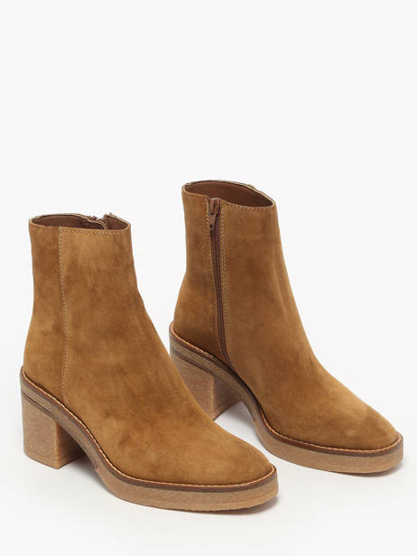 Bottines à Talon En Cuir Alpe Marron accessoires 26261101 vue secondaire 1