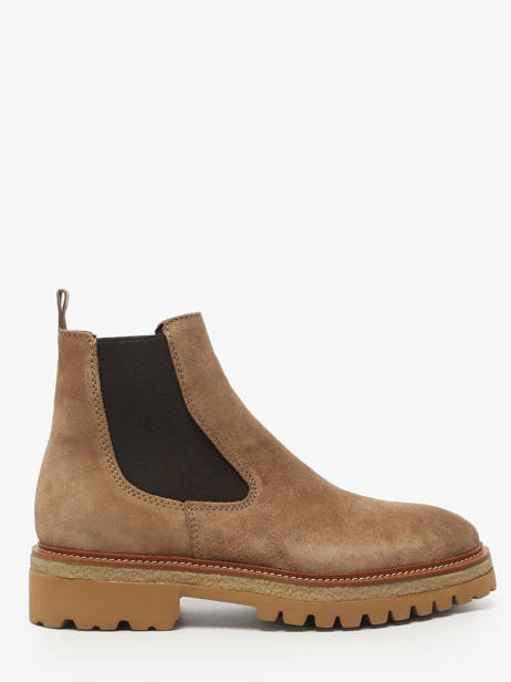 Chelsea Boots En Cuir Alpe Marron accessoires 54841109