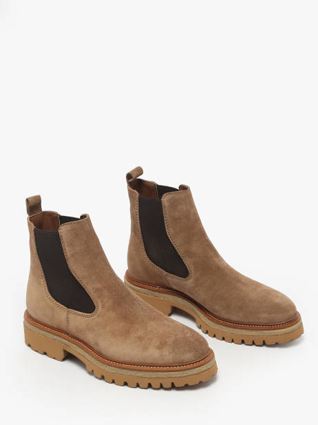 Chelsea Boots En Cuir Alpe Marron accessoires 54841109 vue secondaire 1