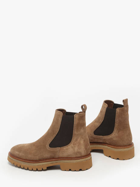 Chelsea Boots En Cuir Alpe Marron accessoires 54841109 vue secondaire 2
