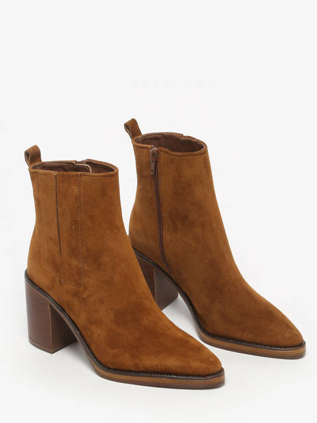 Bottines à Talon En Cuir Alpe Marron accessoires 54511101 vue secondaire 1