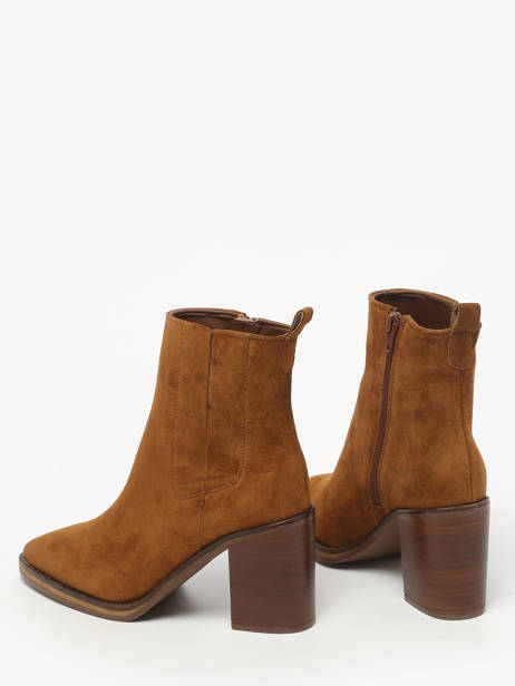 Bottines à Talon En Cuir Alpe Marron accessoires 54511101 vue secondaire 2