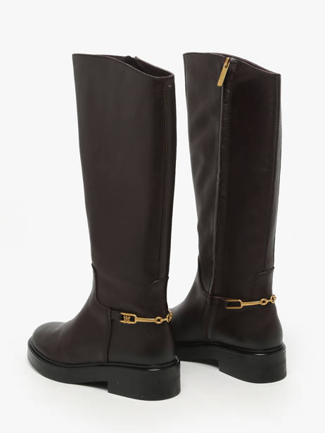 Bottes En Cuir Tommy hilfiger Marron accessoires 8863GR8 vue secondaire 2