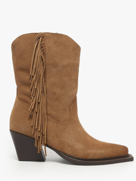 Santiags à Talon En Cuir Inuovo Marron accessoires B50014