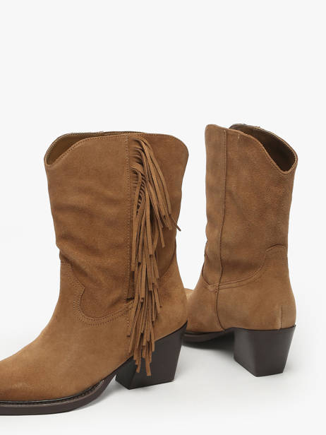 Santiags à Talon En Cuir Inuovo Marron accessoires B50014 vue secondaire 2
