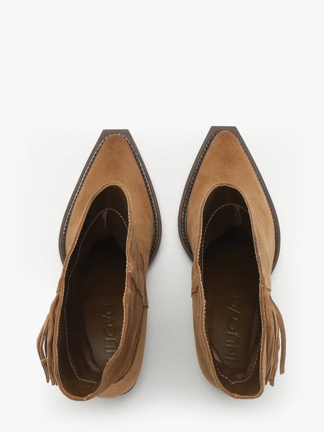 Santiags à Talon En Cuir Inuovo Marron accessoires B50014 vue secondaire 3