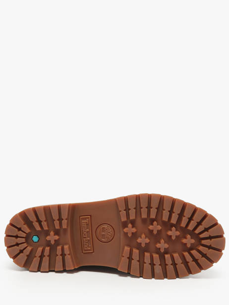 Bottines Plateforme En Cuir Timberland Marron accessoires 27YZEIW1 vue secondaire 4