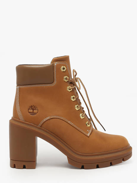 Bottines à Talon En Cuir Timberland Marron accessoires 2CKCEN11