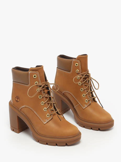 Bottines à Talon En Cuir Timberland Marron accessoires 2CKCEN11 vue secondaire 1