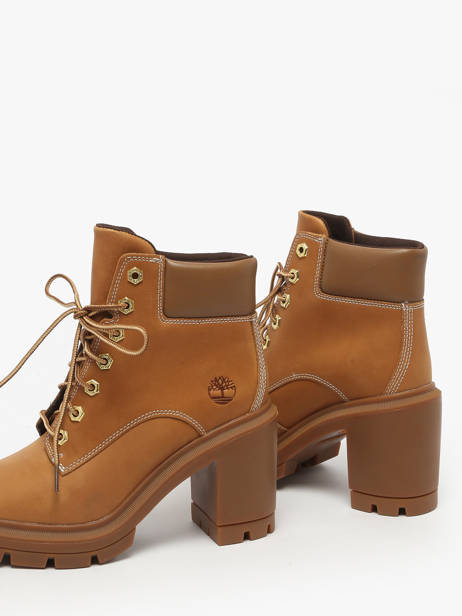 Bottines à Talon En Cuir Timberland Marron accessoires 2CKCEN11 vue secondaire 2