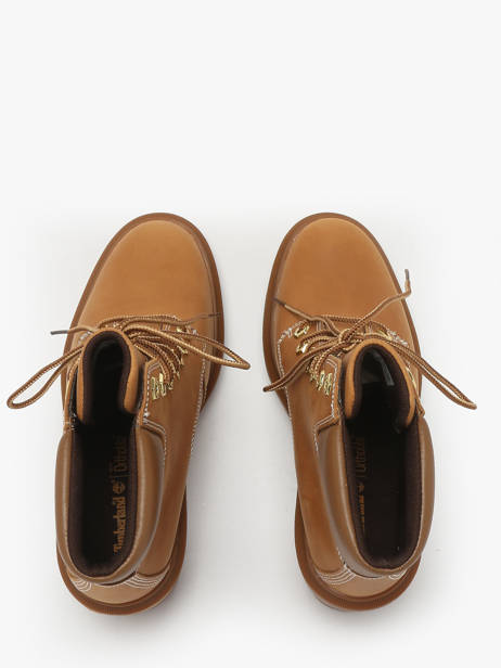 Bottines à Talon En Cuir Timberland Marron accessoires 2CKCEN11 vue secondaire 3