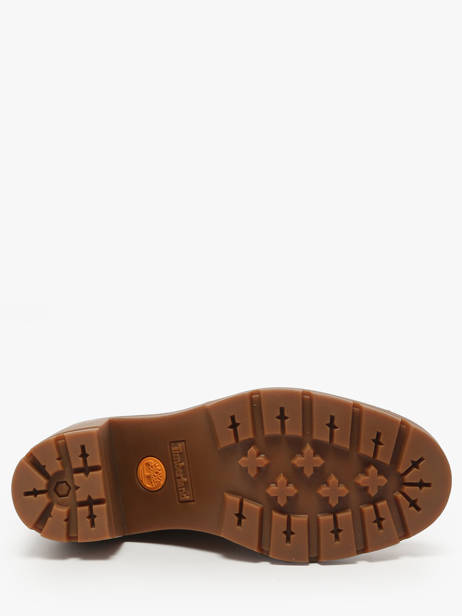 Bottines à Talon En Cuir Timberland Marron accessoires 2CKCEN11 vue secondaire 4
