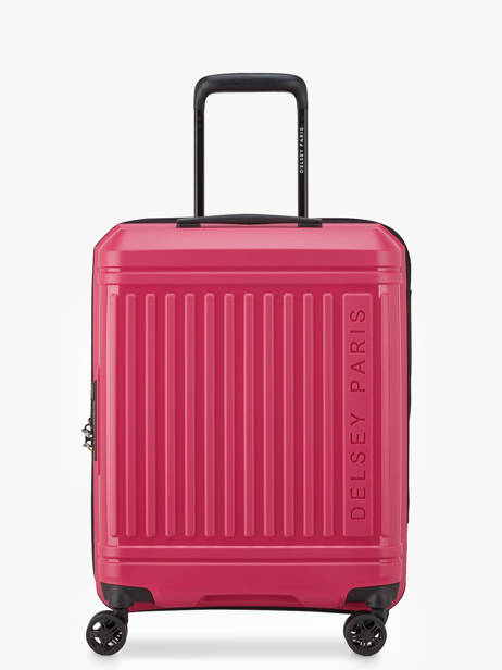 Expandable Cabin Luggage Delsey Pink lutece 3802803