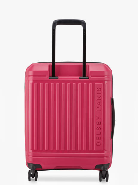 Expandable Cabin Luggage Delsey Pink lutece 3802803 other view 4