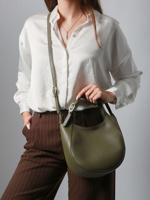 Longchamp Le foulonné Handbag Green
