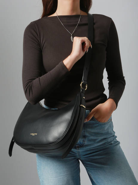 Sac Bandoulière Donna Aria Cuir Lancaster Noir donna aria 77 vue secondaire 1