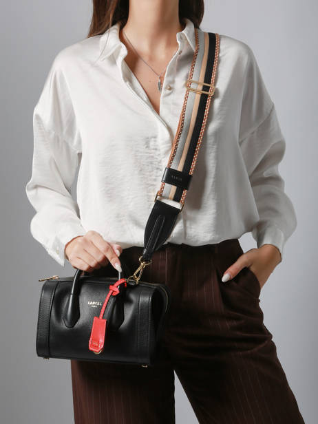Leather Min Bcbg Bowling Bag Lancel Black bcbg A13689 other view 1