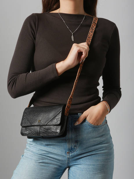 Sac Bandoulière June Cuir Pieces Noir june 17160060 vue secondaire 1