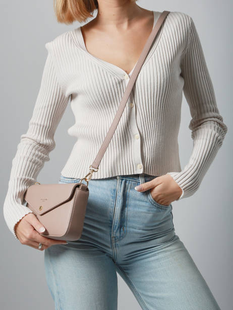 Sac Bandoulière Saffiano David jones Rose saffiano 5 vue secondaire 1