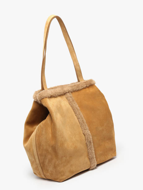 Sac Porté épaule Cabas Cuir Vanessa bruno Beige cabas 10V40873 vue secondaire 2