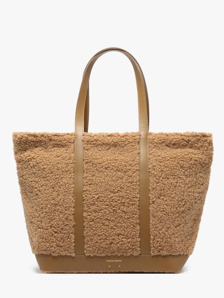 Le Cabas L Zippé Shearling Et Cuir Vanessa bruno Beige cabas 15V40409