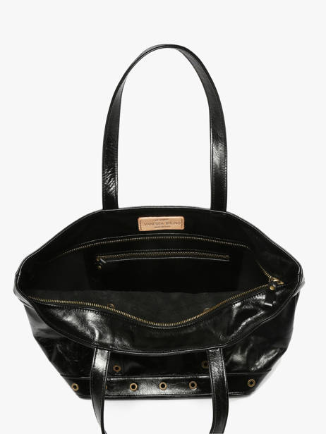 Medium Leather Le Cabas Shoulder Bag Vanessa bruno Black cabas cuir 82V40378 other view 3
