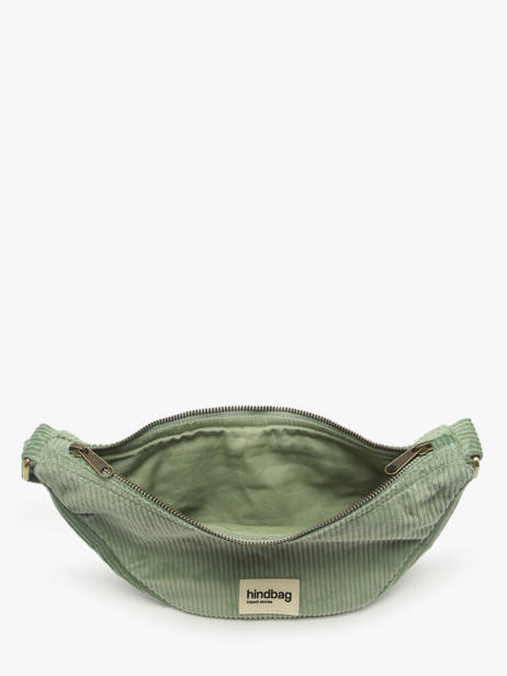 Sac Banane Velours Velours Côtelé Hindbag Vert velours V vue secondaire 3