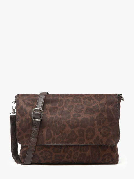 Sac Bandoulière Leopard Miniprix Marron leopard L