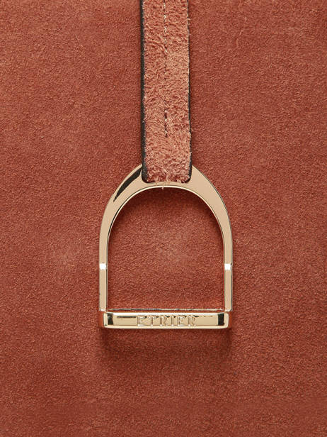 Sac Porté épaule Altesse Suede Cuir Etrier Marron altesse suede EASU017M vue secondaire 5