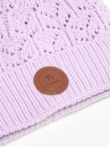 Bonnet Cabaia Violet hats PEGUCLUB vue secondaire 1