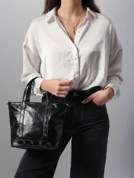 Satchel Cabas Cuir Leather Vanessa bruno Black cabas cuir 82V40435 other view 1