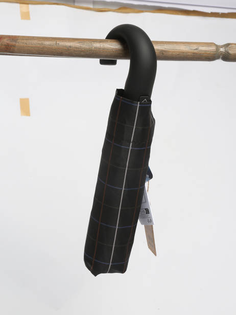 Foldable Umbrella Happy rain Black gents print 43668 other view 1